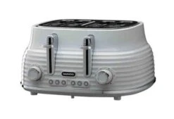 Daewoo SDA2484GE Sienna 4 Slice Toaster - Grey