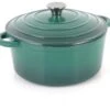 Simply Home Cast Iron Casserole Dish 22cm Emerald Green 2 Simply Home Cast Iron Casserole Dish 22cm Emerald Green -Homeware Shop 51477 29518