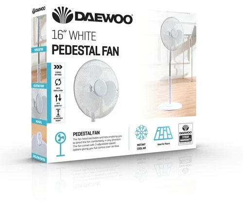 Daewoo COL1568GE 16-Inch Pedestal Fan 6 Daewoo COL1568GE 16-Inch Pedestal Fan - Image 4
