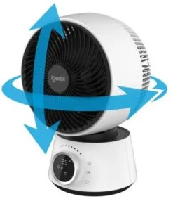 Igenix IGFD4009W 9-Inch Digital Turbo Air Circulator Fan - White -Homeware Shop 52623 39821