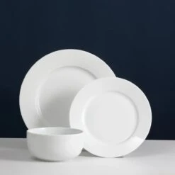 Price & Kensington Simplicity 12 Piece Dinner Set White -Homeware Shop 55552 39923
