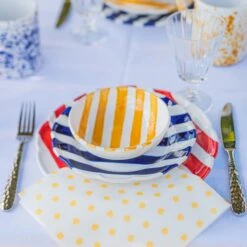 Amalfitana Red Stripe Dinner Plate -Homeware Shop AMA 4100R 2 1800x1800