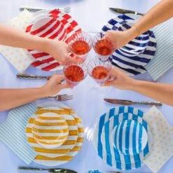 Amalfitana Red Stripe Dinner Plate -Homeware Shop AMA 4100R 4 1800x1800