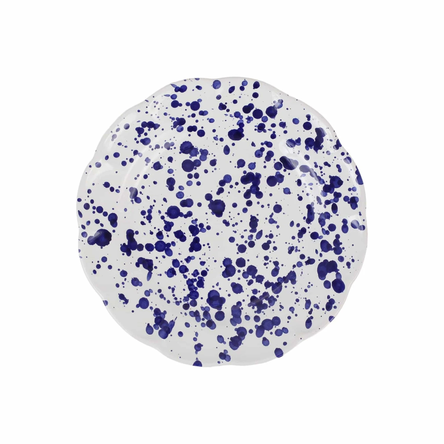 Amalfitana Cobalt Splatter Salad Plate 3 Amalfitana Cobalt Splatter Salad Plate