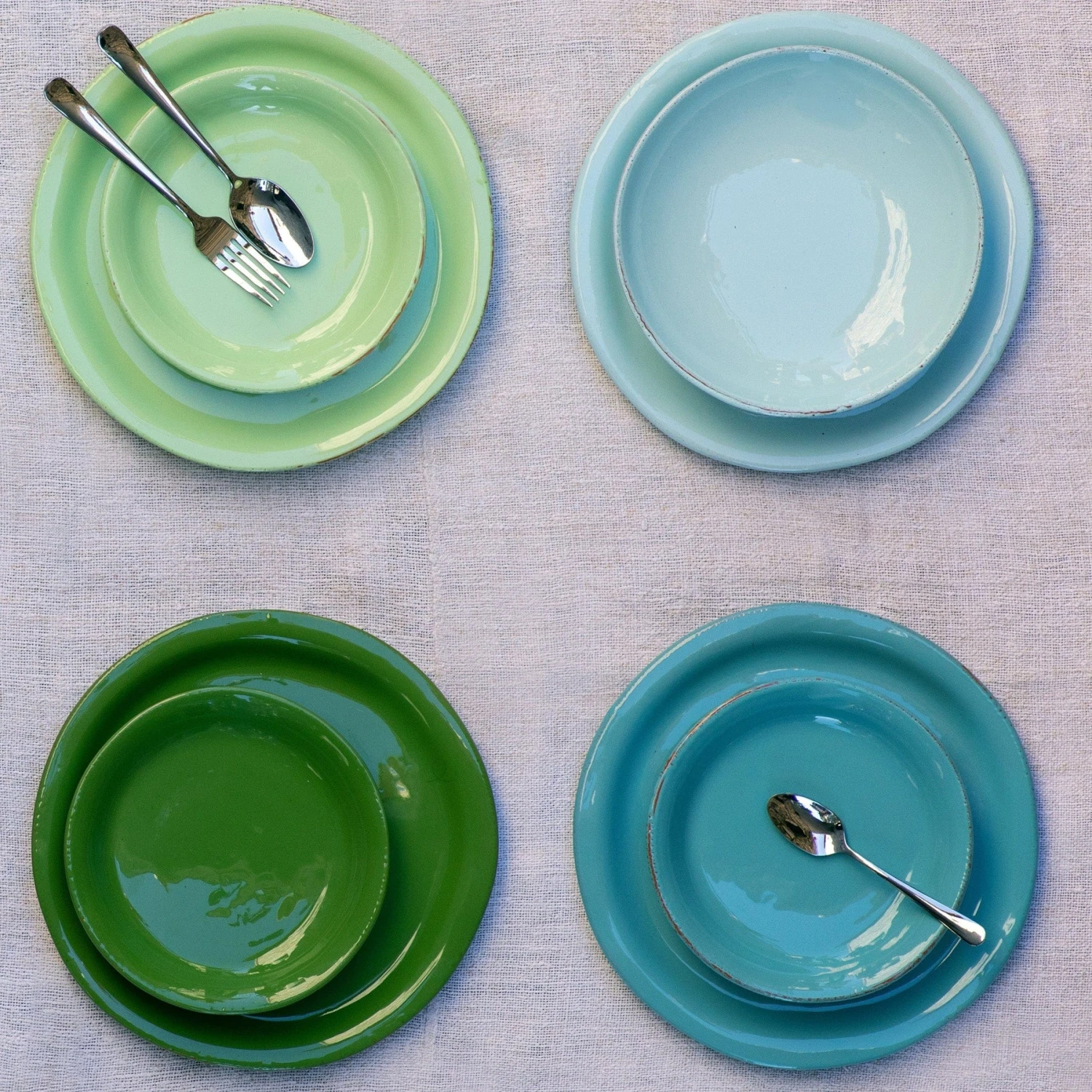 Cucina Fresca Turquoise Salad Plate 5 Cucina Fresca Turquoise Salad Plate - Image 3