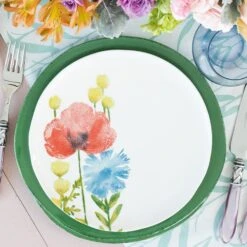 Fiori Di Campo Poppy & Daisy Salad Plate -Homeware Shop FDC 9701A 2 1800x1800