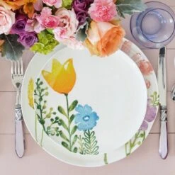 Fiori Di Campo Tulip & Rose Salad Plate -Homeware Shop FDC 9701C 3 1800x1800