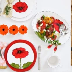 Lastra Poppy Salad Plate -Homeware Shop LPY 2601 LSALT 3 1800x1800