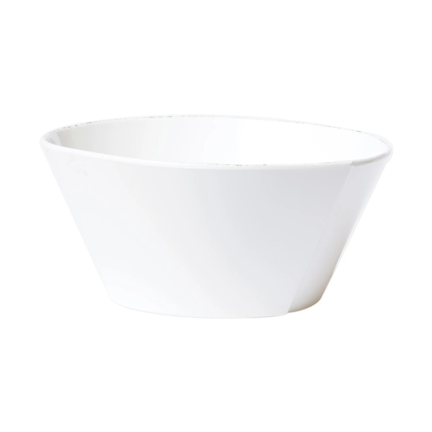 Melamine Lastra White Large Stacking Serving Bowl 3 Melamine Lastra White Large Stacking Serving Bowl