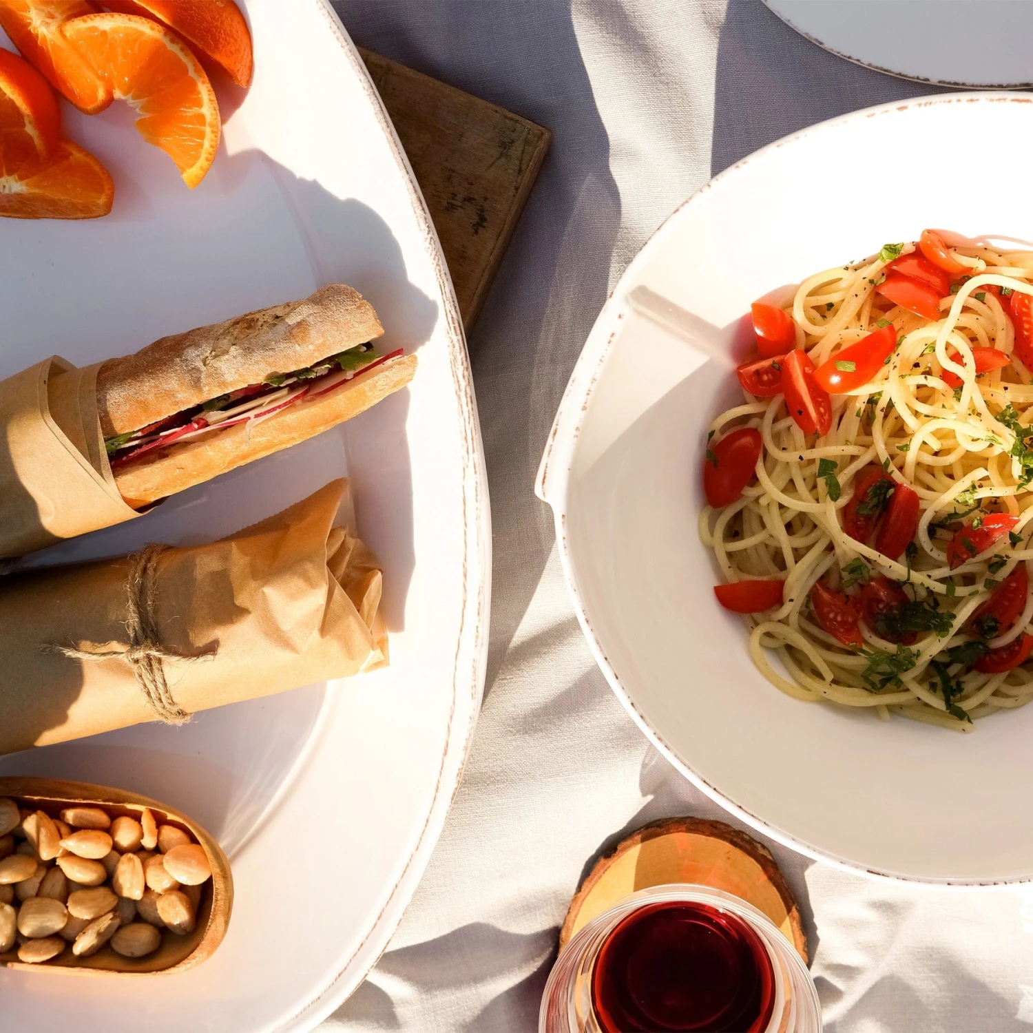 Melamine Lastra White Oval Platter 5 Melamine Lastra White Oval Platter - Image 3