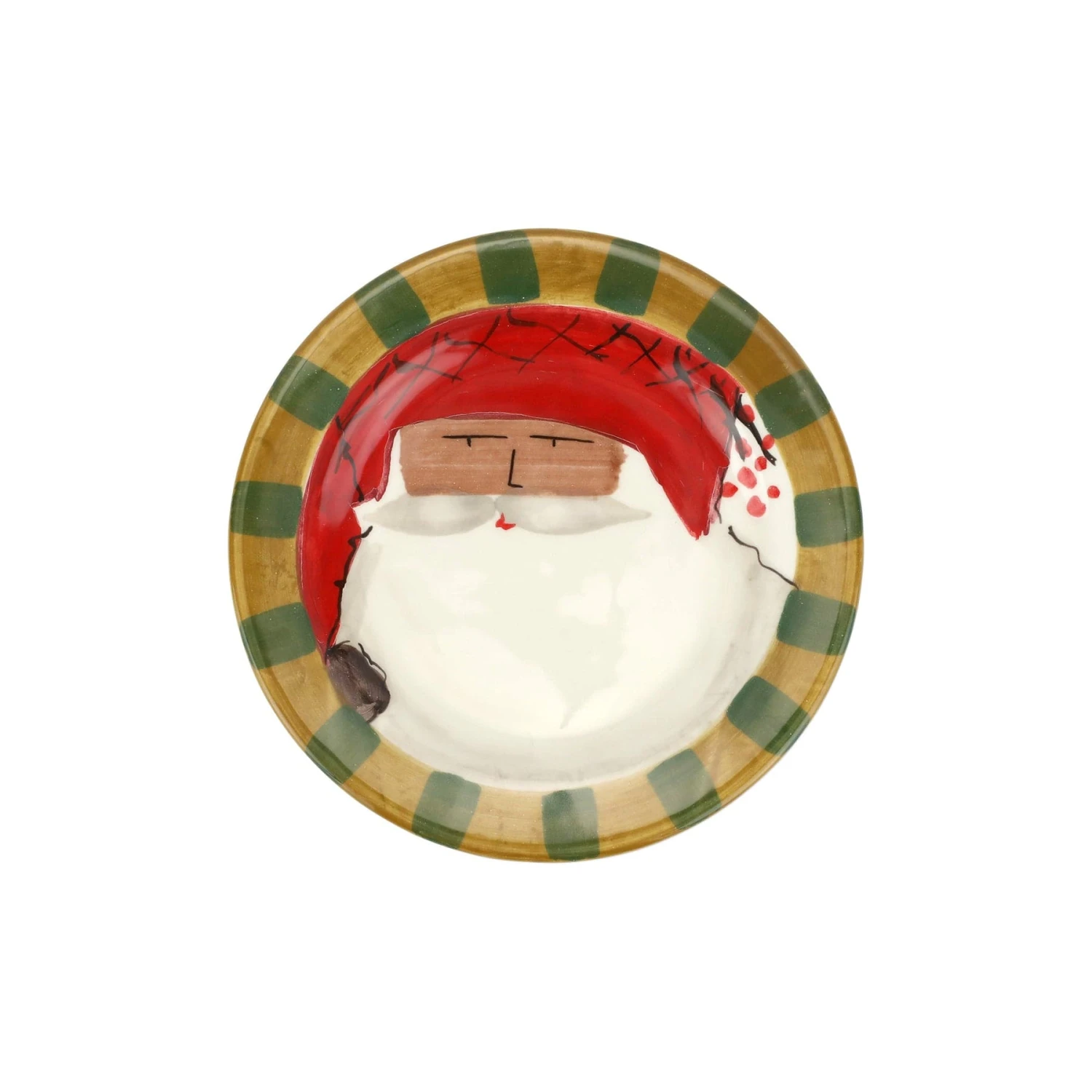 Old St. Nick Multicultural Round Salad Plate - Red Hat 3 Old St. Nick Multicultural Round Salad Plate - Red Hat