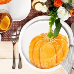 Pumpkins Salad Plate - Orange Medium Pumpkin -Homeware Shop PKN 9701B LSALT 3 1800x1800