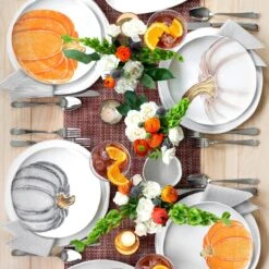 Pumpkins Salad Plate - Gray Medium Pumpkin -Homeware Shop PKN 9701D LSALT 1 1800x1800