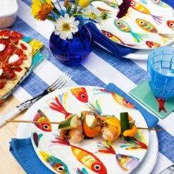 Pesci Colorati Salad Plate -Homeware Shop PSE 7801 LSALT 8 1800x1800