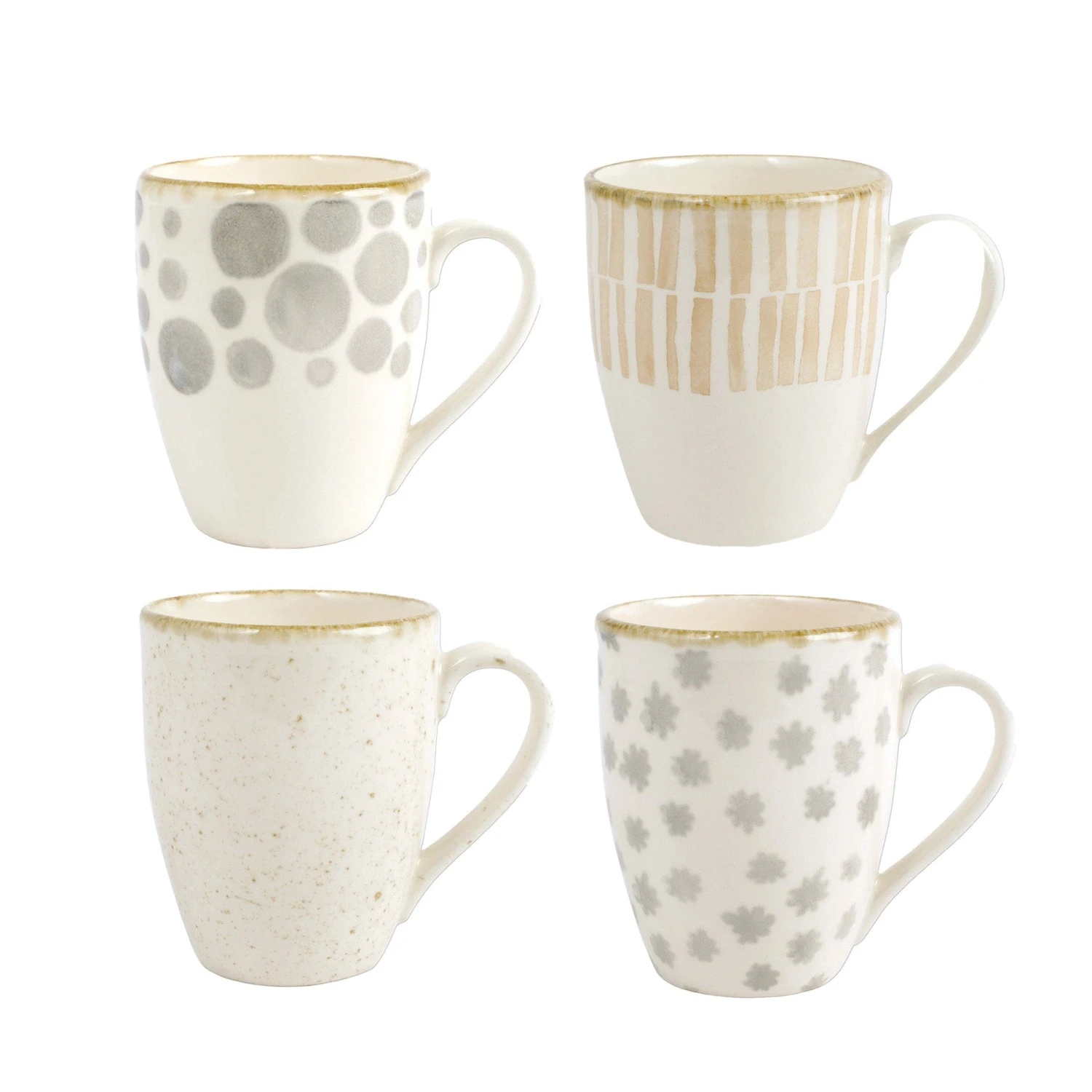 Earth Assorted Mugs - Set Of 4 3 Earth Assorted Mugs - Set Of 4