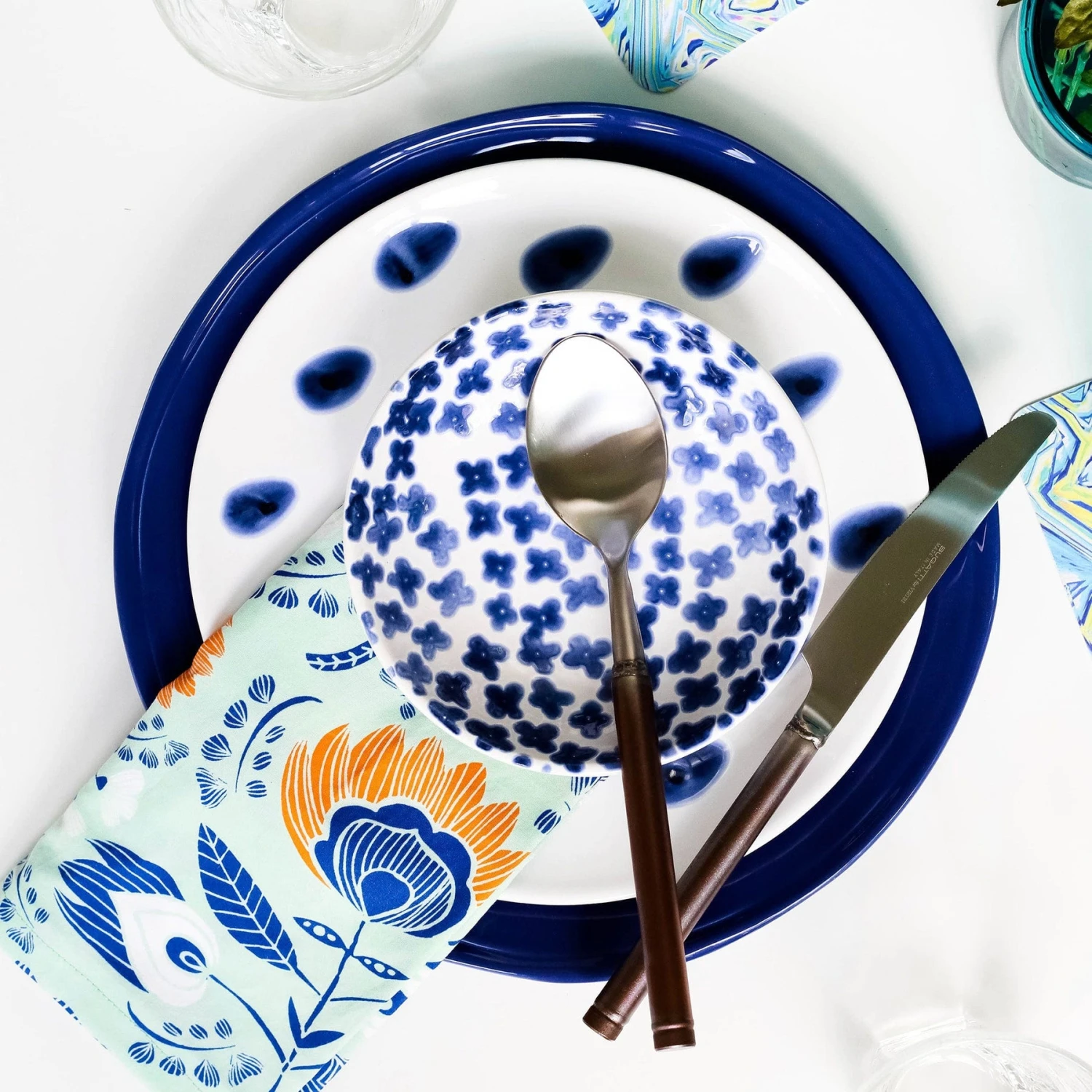 Santorini Dot Salad Plate 4 Santorini Dot Salad Plate - Image 2