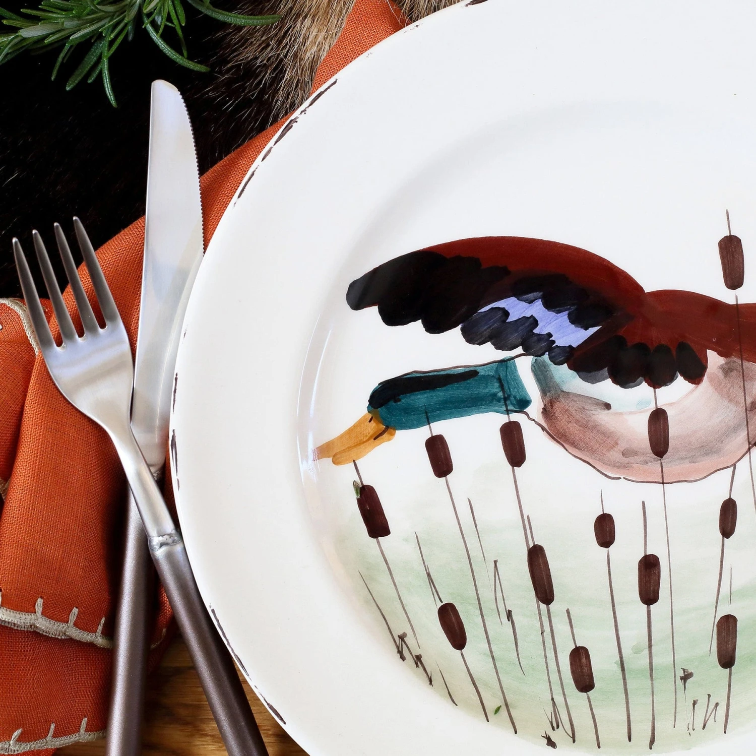 Wildlife Mallard Dinner Plate 5 Wildlife Mallard Dinner Plate - Image 3