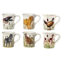 Wildlife Assorted Mugs - Set Of 6